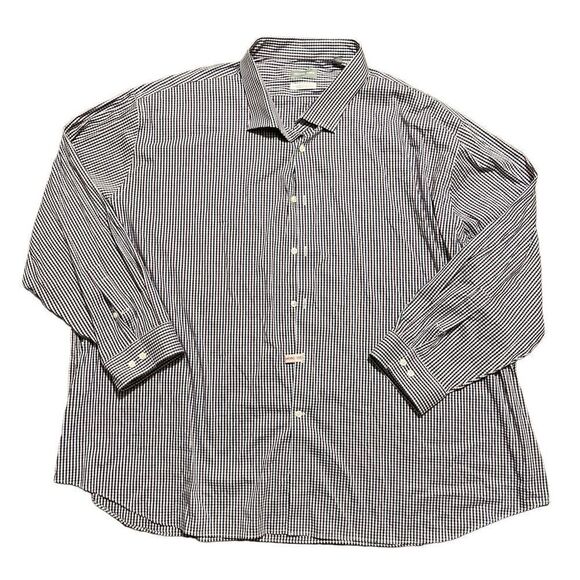 Michael Kors Size 5XL Plaid Long Sleeve Button Down Top - Picture 1 of 5